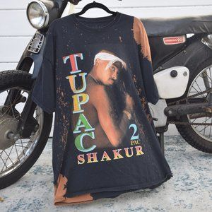 Neo-Vintage Tupac Shakur Bleached T-Shirt